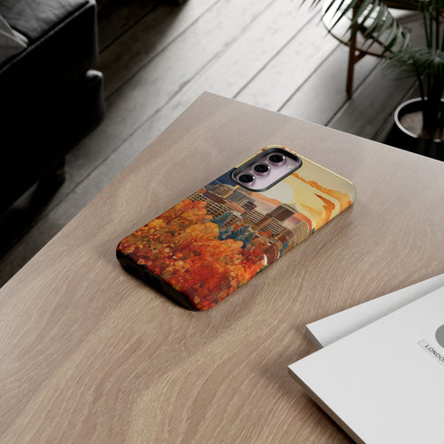 An Urban Autumn Overlook - Impact Resistant Phone Case